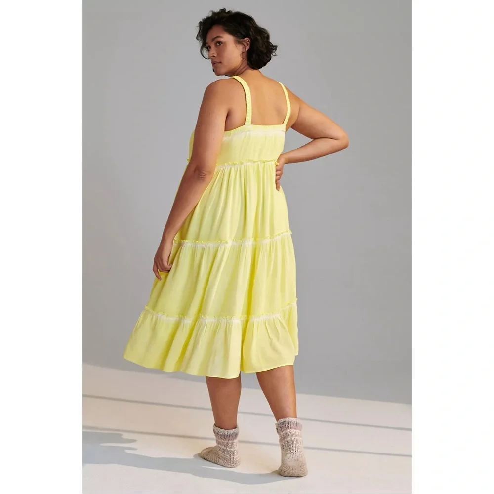 Anthropologie Nell Tiered Midi Dress NWT Size Plus 2X - Picture 4 of 15